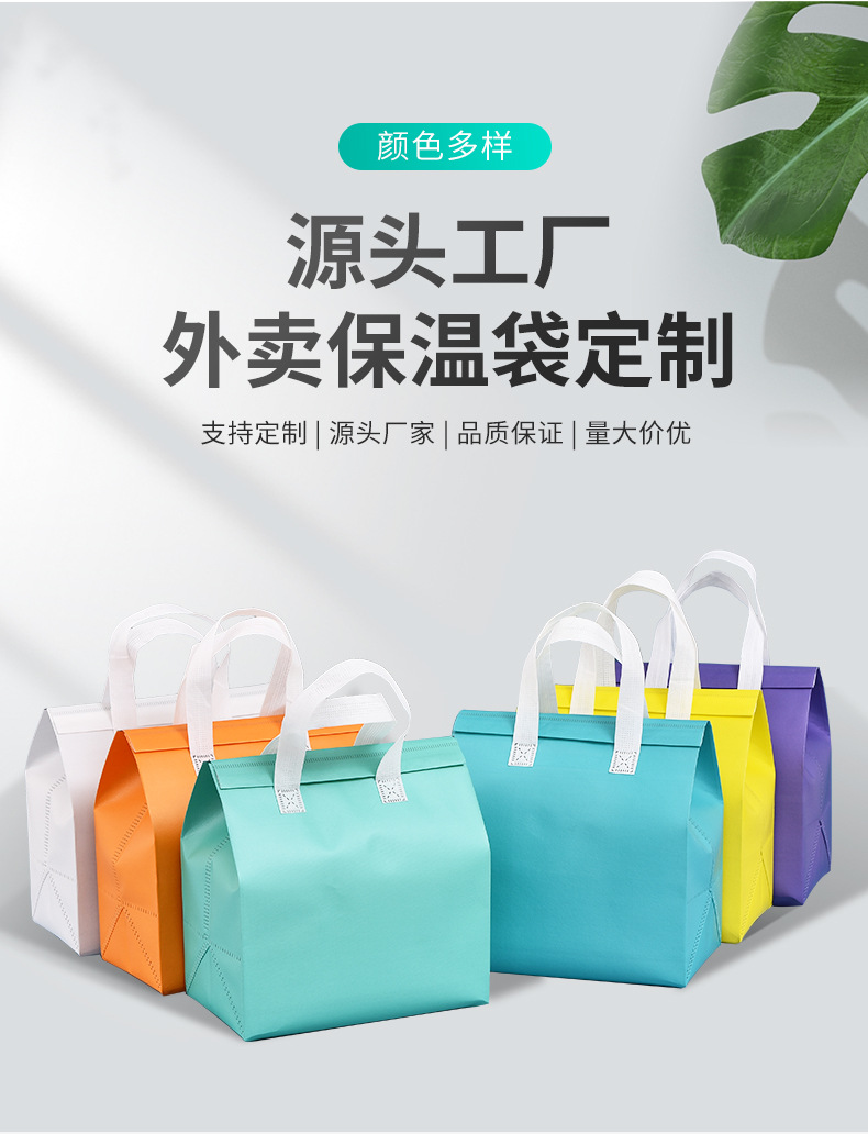 临汾市无纺布保温袋外卖袋